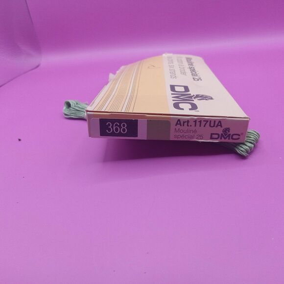 DMC 368 Floss Green Lot - 12 Skeins Embroidery Thread Pack NEW - Picture 2 of 4